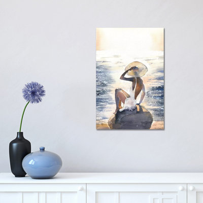" Woman On A Rock " by Marina Ignatova