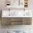 60" Floating Bathroom Vanity Modern Wall-Mounted Double Vanity with Integrated Resin Top and 2 Basins,  2 Cabinets, 2 Soft Close Drawers, Full Assembly-1669480091-1623666456