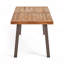 Table de salle à manger industrielle moderne en bois d'acacia: lambris résistant aux intempéries