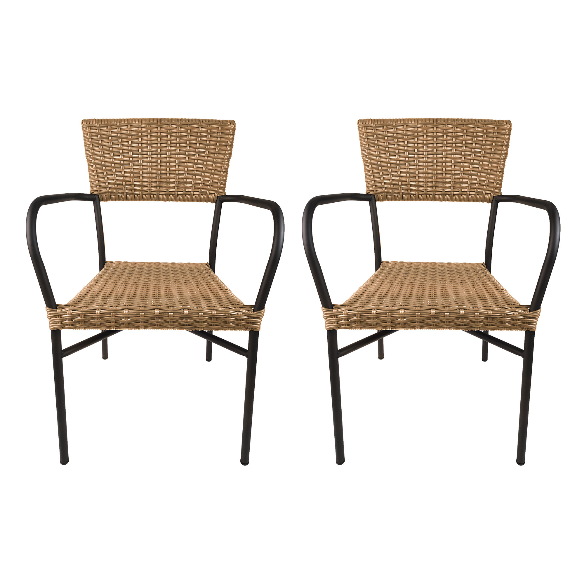 Winston Porter Kandys Patio 35"H X 21"W X 22"D Outdoor Wicker and Rattan Chairs Wayfair