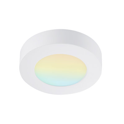5.5 in. Round Color Selectable Integrated LED Flush Mount Downlight