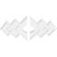 Médaillon de plafond contemporain en PVC de qualité architecturale 34 po x l 22 5/8 po x H 2 po x P 10 1/2 po x P 1 po-36077615