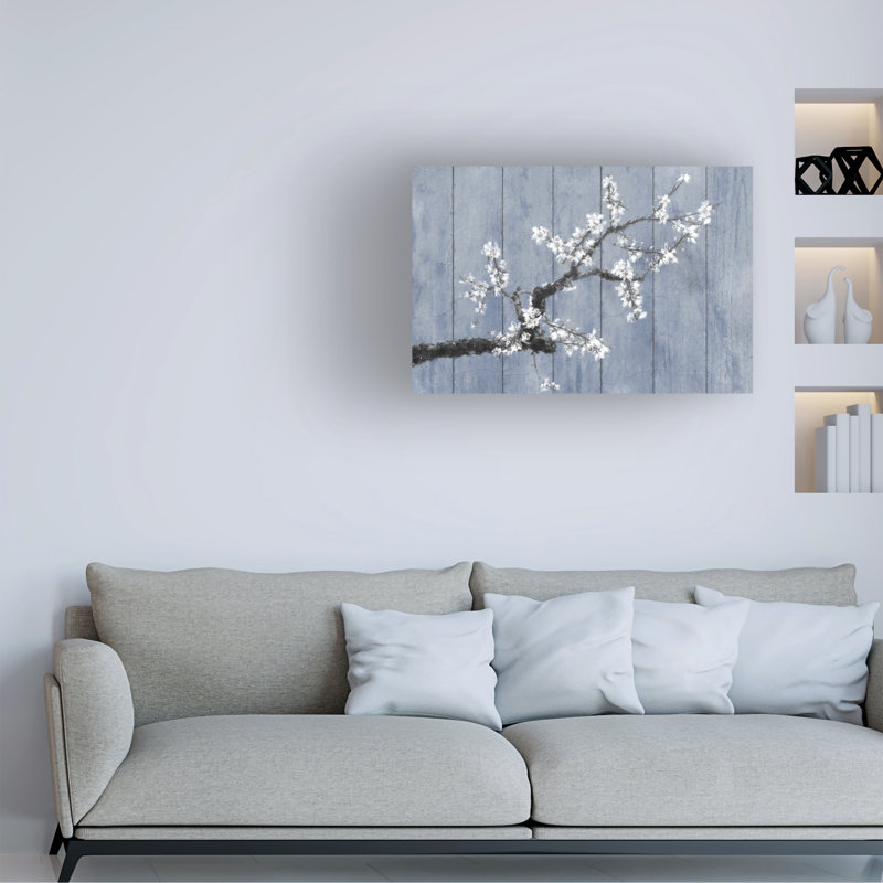 Art sur toile Sasha Wedgewood and Blossoms, 30" H x 47" W