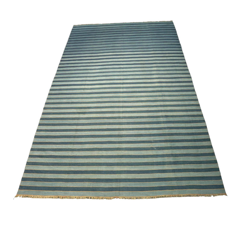 Dhurrie One-of-a-Kind Rectangle 7'6" X 13'3" Area Rug