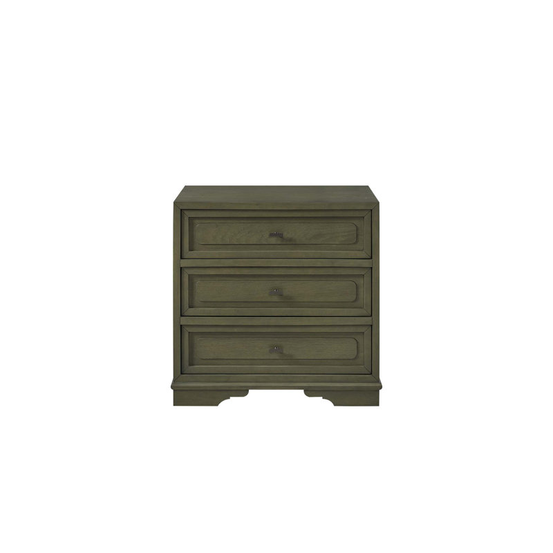 3 Drawer Nightstand - Pistachio, Green