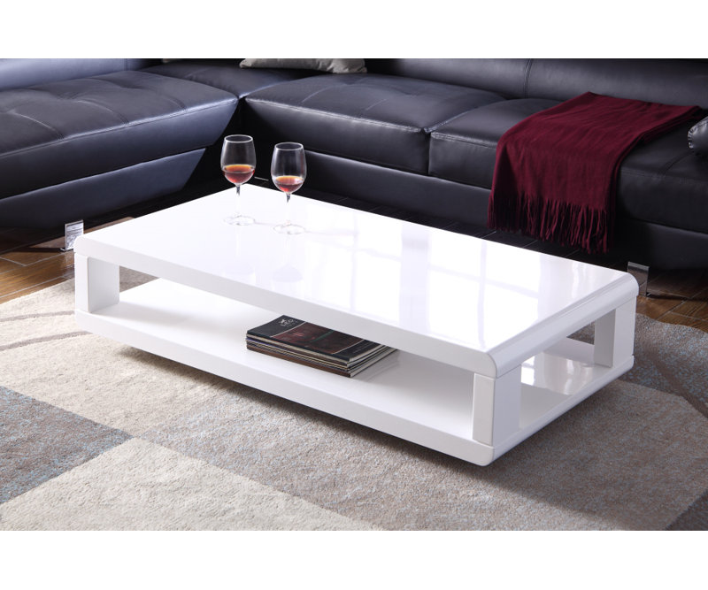 48" Modern Haven Coffee Table with Shelf