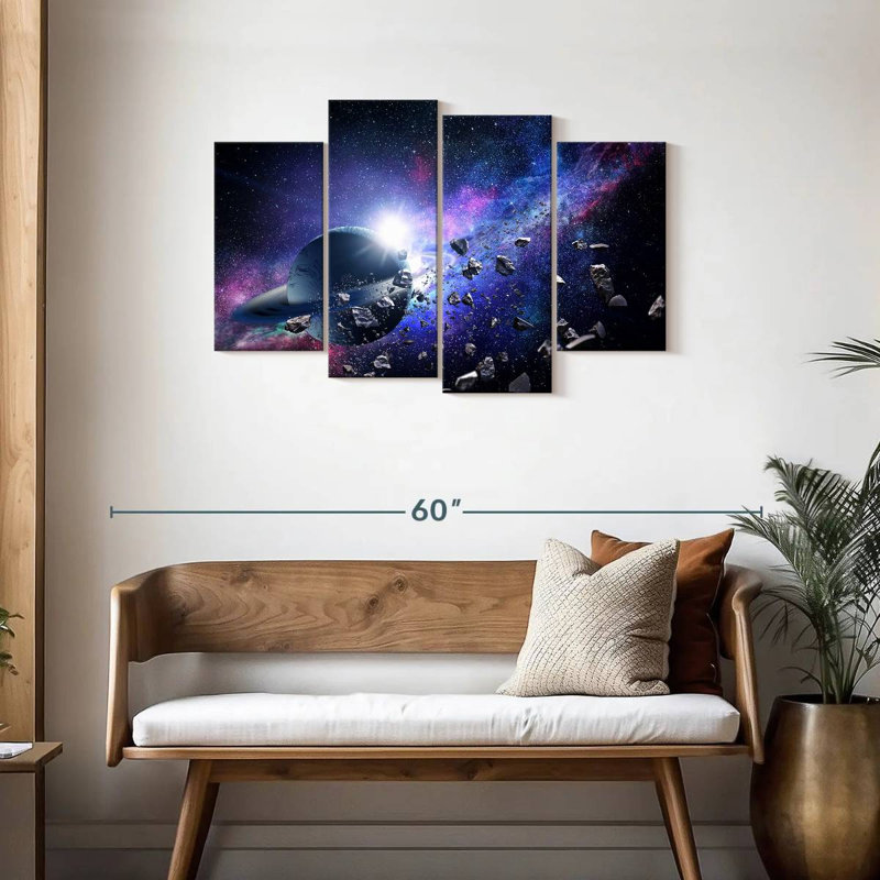 Oberle Asteroids In Space, 27" H x 43" W
