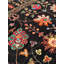 Tapis noir original en laine et coton noué à la main
