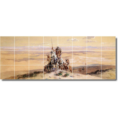 Carreau de peinture murale en céramique 34 po x 12,75 po 4,25 po x 4,25 po