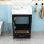 Contemporary Single Bathroom Vanity Cabinet with Ceramic Basin, Soft-Close Door and Ample Storage-927176579
