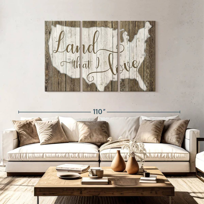 Land That I Love, 48" H x 74" W