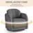 Modern Upholstered Swivel Barrel Accent Chair-115269302
