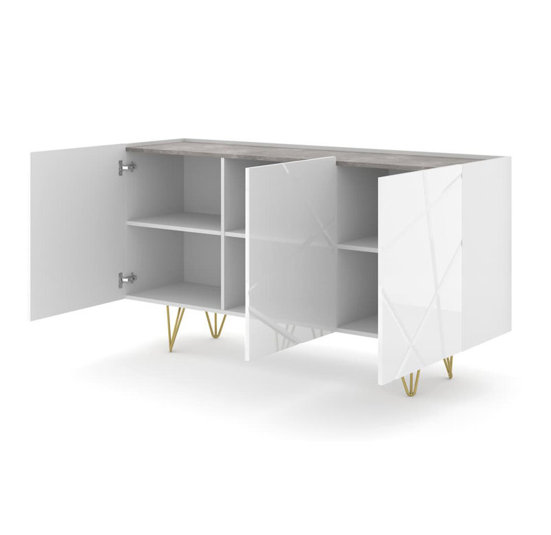 Karratha 160cm Sideboard, White