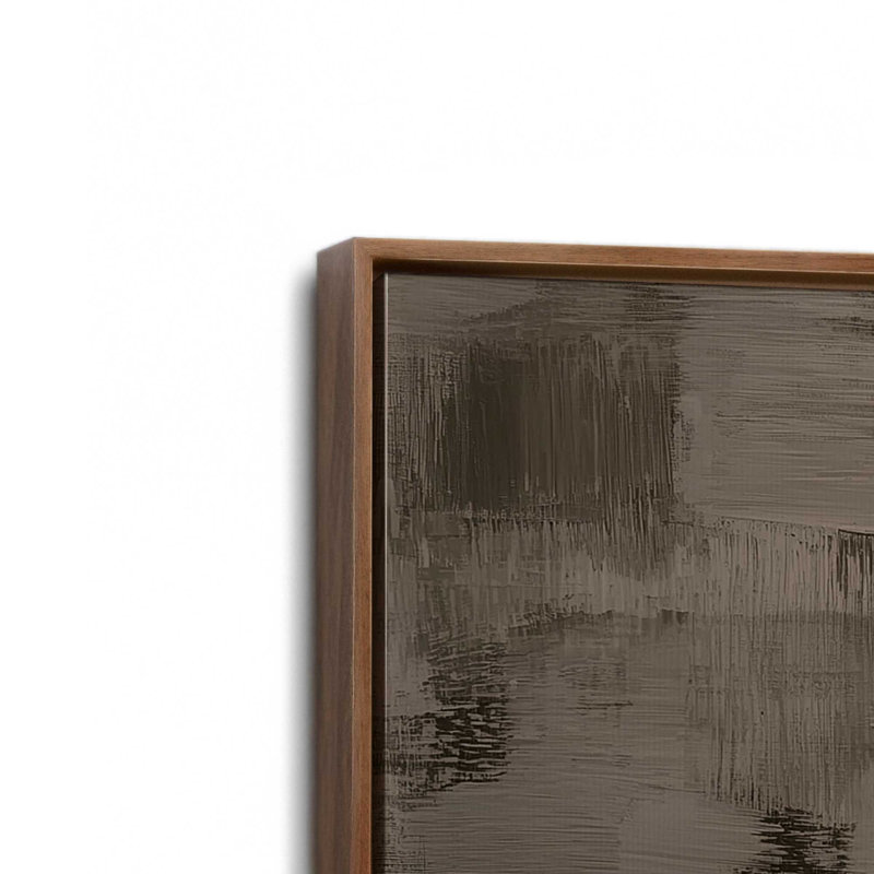 «Echoes of Shadow», ensemble de 2 impressions, Cadre flottant en noyer, 12 po x 12 po