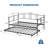 Twin Daybed with Trundle & Arched Headboard, Sturdy Metal SofaBed for Living Room & Guest Room