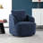 Upholstered Swivel Barrel Chair-557864415