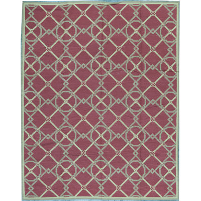 Hand-Knotted High-Quality Red Area Rug