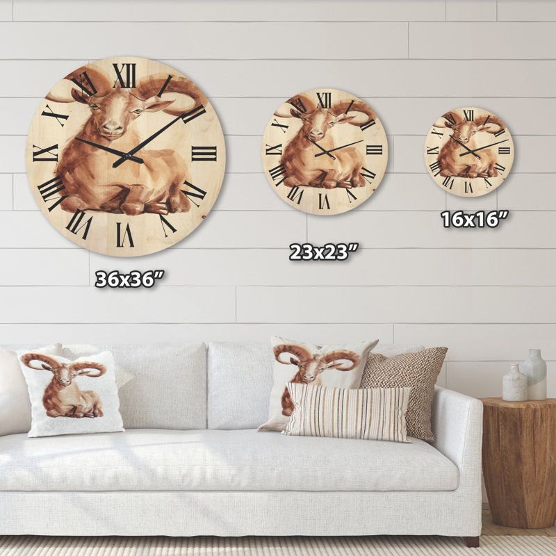 Horloge murale en bois, Moyen