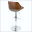 Tabouret de bar réglable Mid-Century avec pivot - ensemble de 3