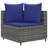 Latitude Run® Patio Sofa Set With Cushions Poly Rattan-1425940786-1425940784-1425940794