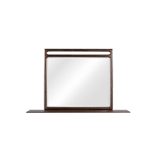 Sol Solid Wood Beveled Dresser Mirror