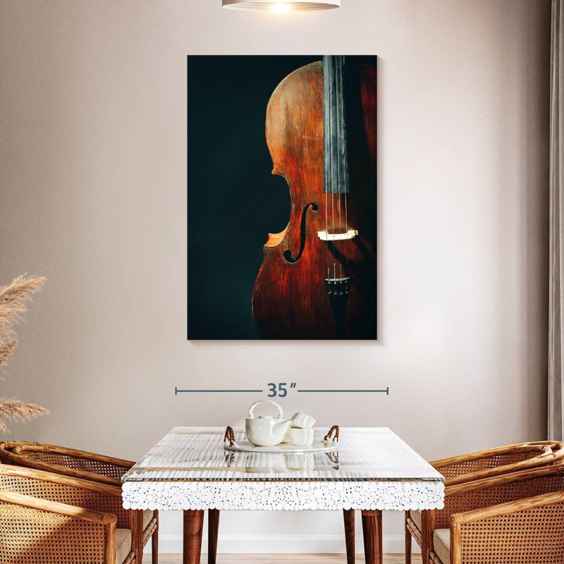 Vieux violoncelle classique Abarca, H 48 po x l 32 po