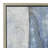 Canvas Abstract Gray Framed Wall Art with Silver Frame