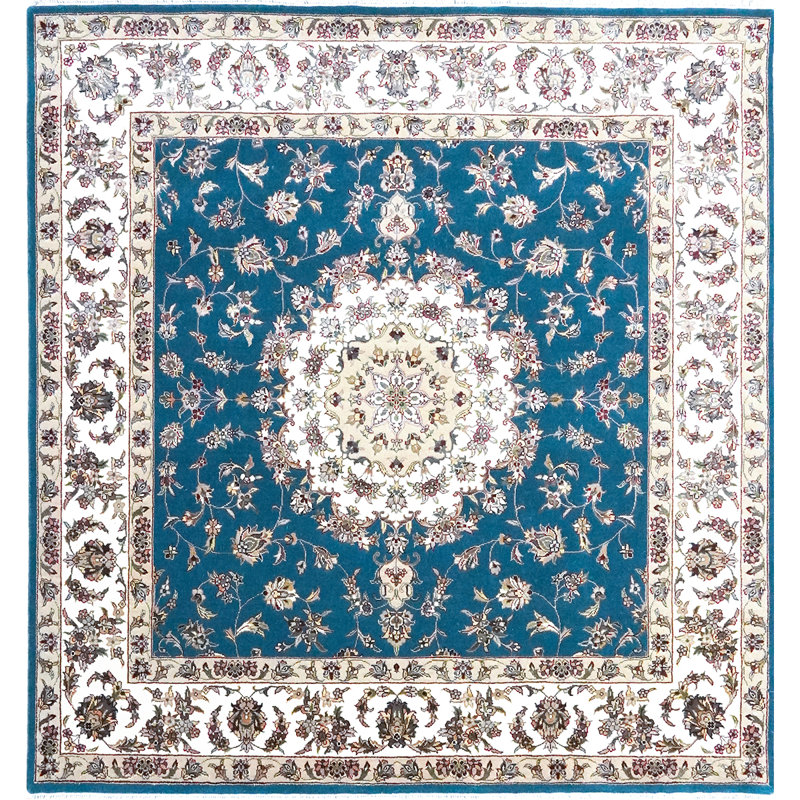 Intricately Oriental Area Rug, Square 5'