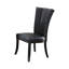 Chaise d'appoint rembourrée en bois de peuplier noir Kiala