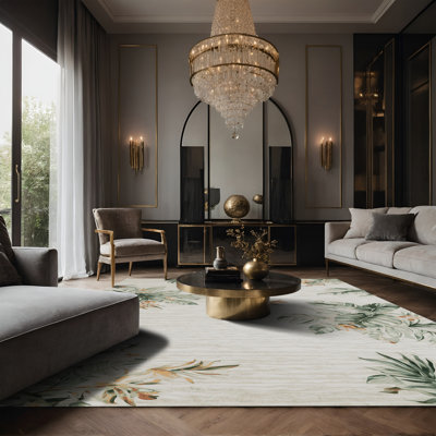 Tapis gris soyeux et moelleux