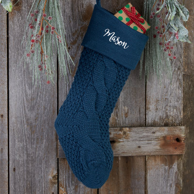 Cozy Cable Personalized Stocking