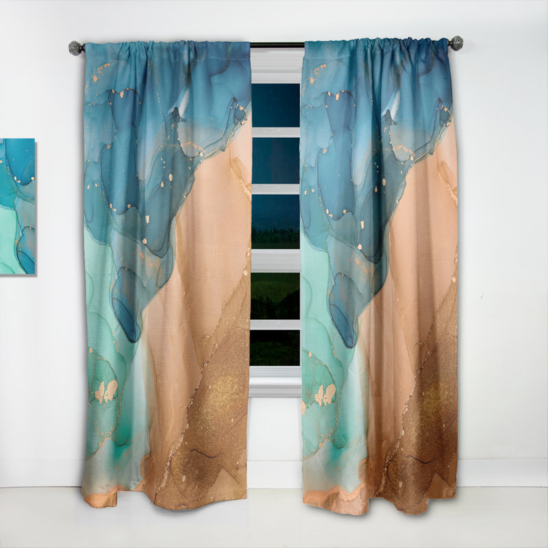 Panneau de rideau simple semi-transparent Luxury