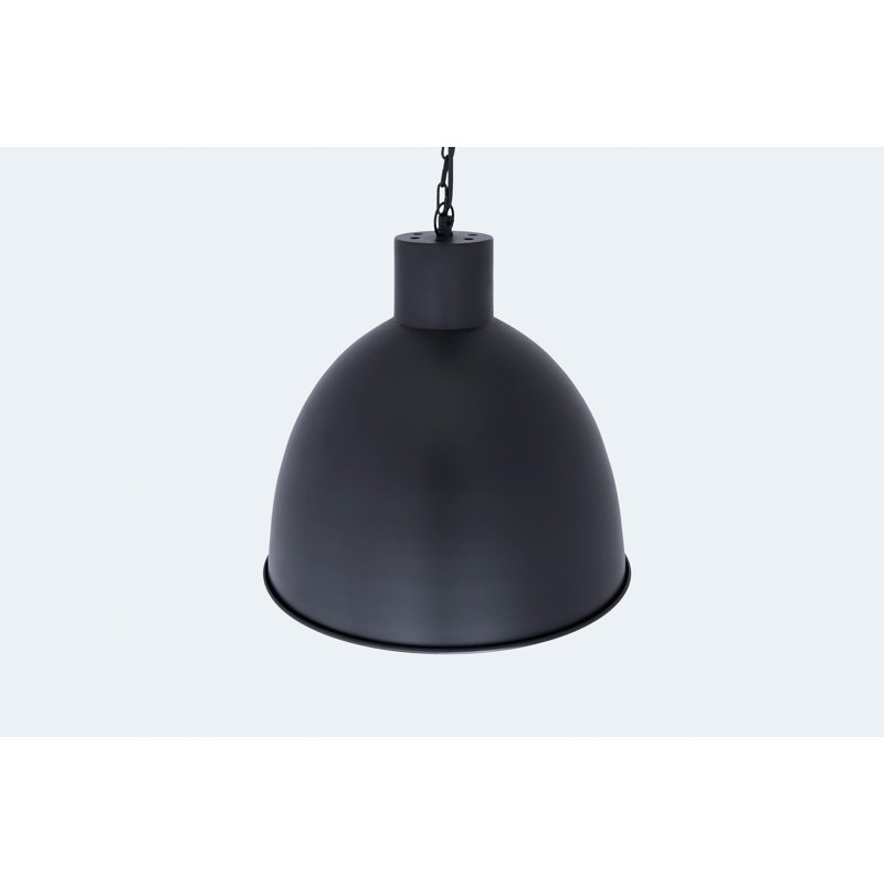 Aliza 1 - Light Black/Gold Dome Pendant