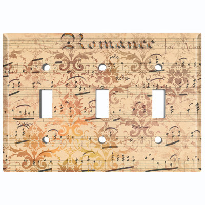 3 - Gang Toggle Light Switch Standard Wall Plate