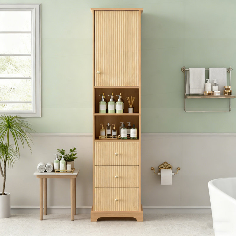 Armoire de salle de bain autoportante de style traditionnel américain