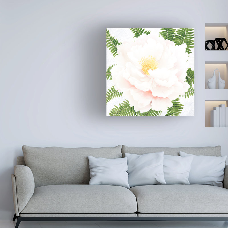 Art sur toile pivoine fraîche bolologia I, H 14 po x l 14 po