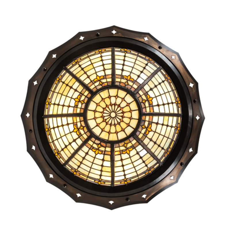 Fleur-de-Lite 4 - Light Semi Flush Mount