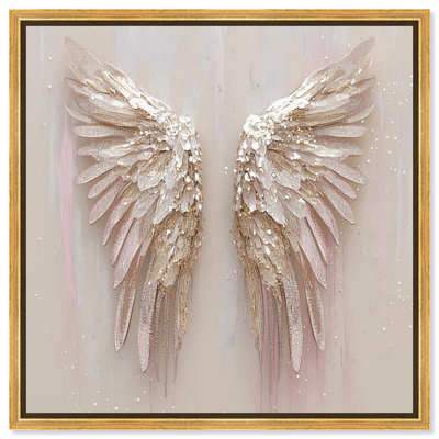 «Soft Golden Wings», reproduction d'art sur toile par Art Remedy