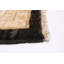 Tapis noir / beige en laine noué à la main de conception unique 9 pi 1 po x 11 pi 9 po Chobi Finest