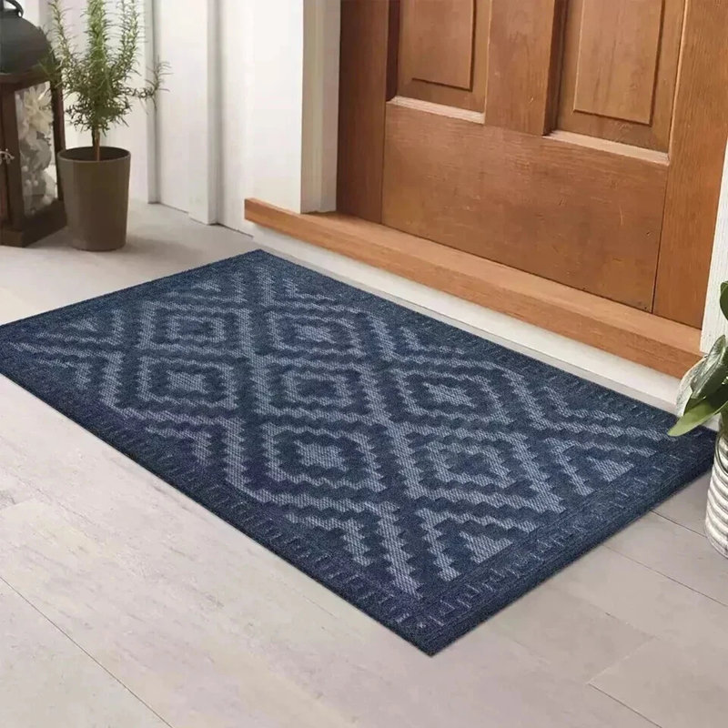 Avon Rug Blue Large Area Rug, Non Slip Hallway Runner, Soft Carpet Door Mat for Living Room, Bedroom & Kitchen