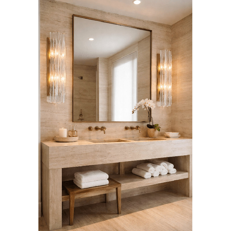 Glacier Ice Lattice Wall Sconce