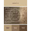 Tapis oriental classique brun et beige lavable à la machine à boussole oscar-178764778