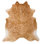 Isola Hide Cowhide Oriental Area Rug in Gold/Brown