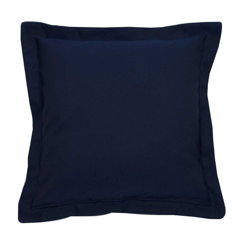 Coussin lombaire intérieur / extérieur Linen Snow, Sunbrella® bleu marine