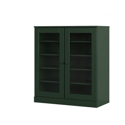 Armoire de rangement pour chaussures 100% en bois massif avec portes réglables et rangement pour chaussures empilable, l 32 po x H 35,75 po