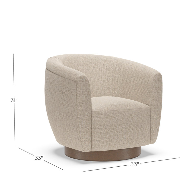 Haviland Swivel Chair, 2716-11, Walnut