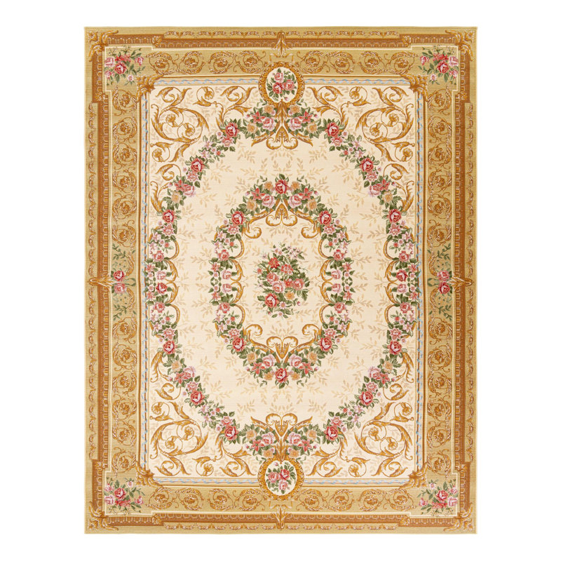 Indoor/Outdoor Traditional Area Rug, Rectangle 9' x 12'
