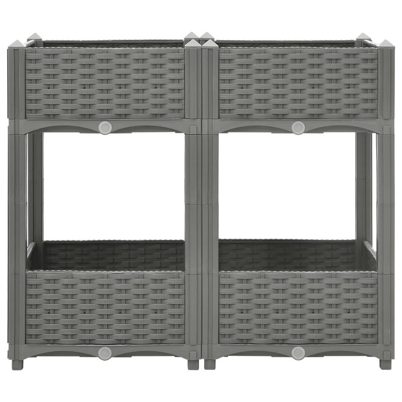 Ophelia & Co. Raised Bed 80X40x71 Cm Polypropylene, 71cm H x 80cm W x 40cm D