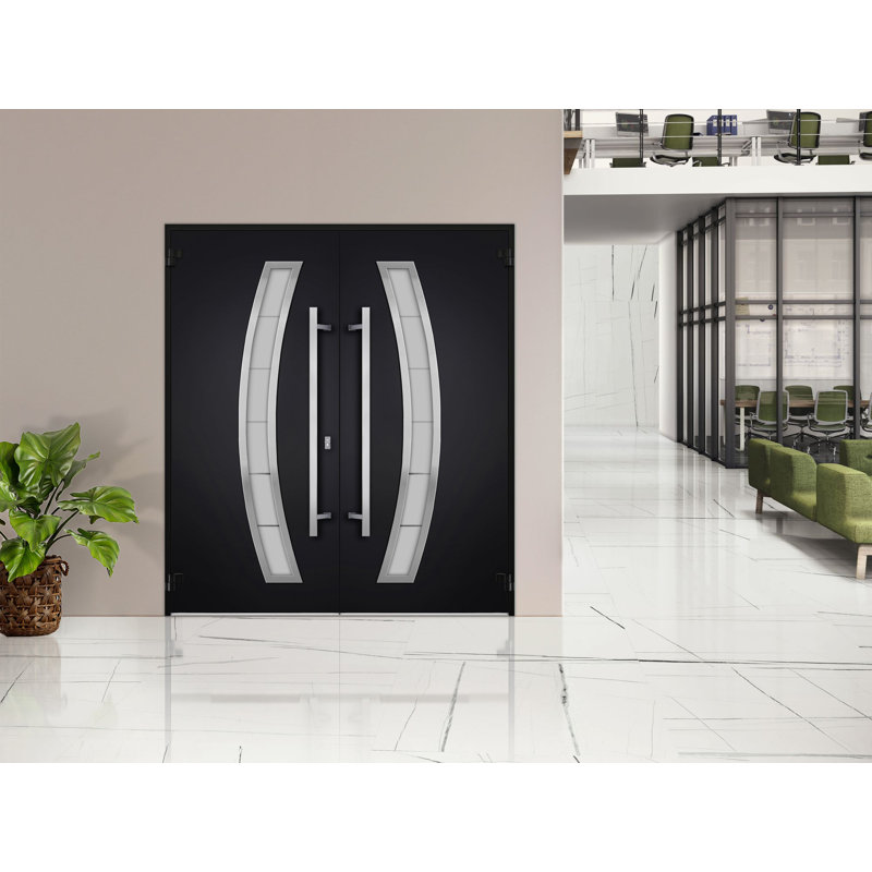 Deux portes d'entrée à l'avant, Noir, S'ouvre à droite vers l'intérieur