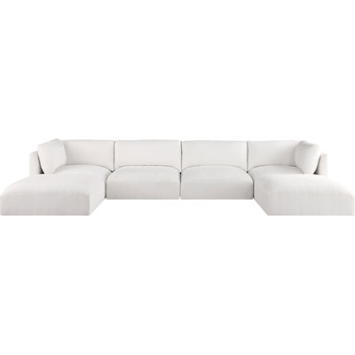 Ivalina Upholstered U-Shaped Sectional Reversible